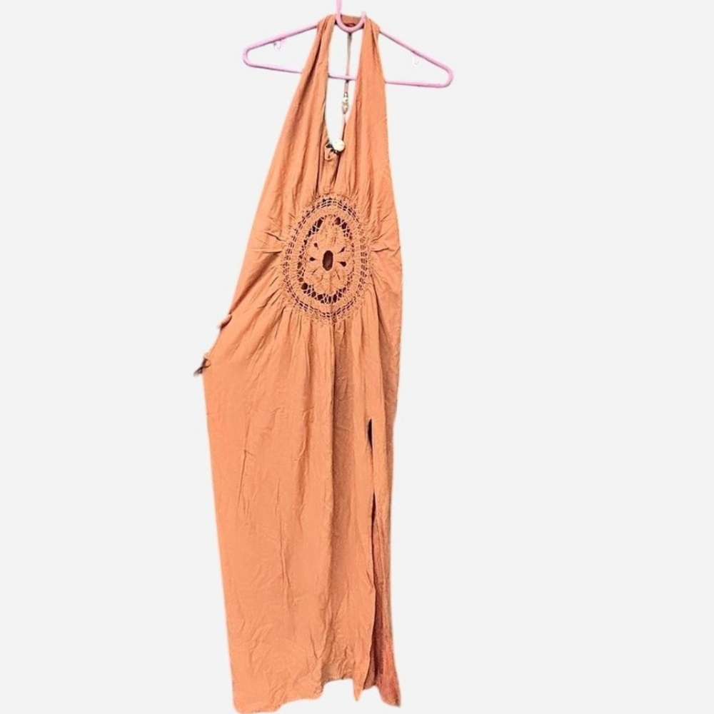 Orange Halter Dress